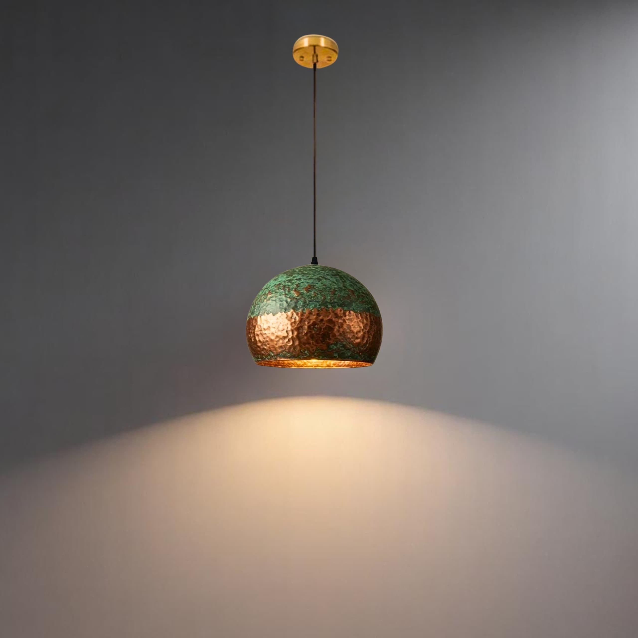 brass dome pendant light, Hanging Lamp , kitchen island light , art Decor lamp