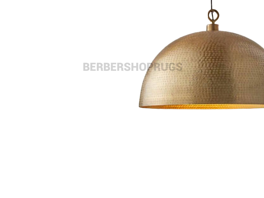 Set of 2 brass dome pendant light, Hanging Lamp , Lampshades Lighting, art Decor lamp