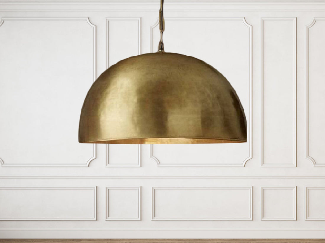 Brass ceiling light, hanging lamp,pendant light for kitchen island, Art deco lamp