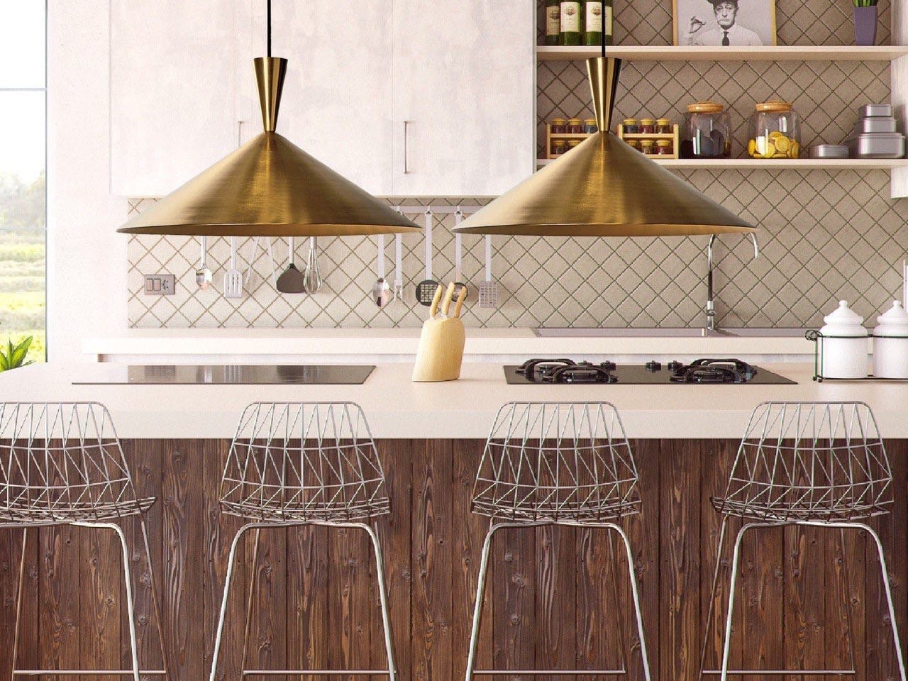 Hammered brass dome pendant light , hanging lamp, kitchen ceiling light,lampshade lighting