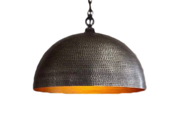 Set 2 of  brass dome pendant light , hanging lamp, kitchen island light,lampshade lighting
