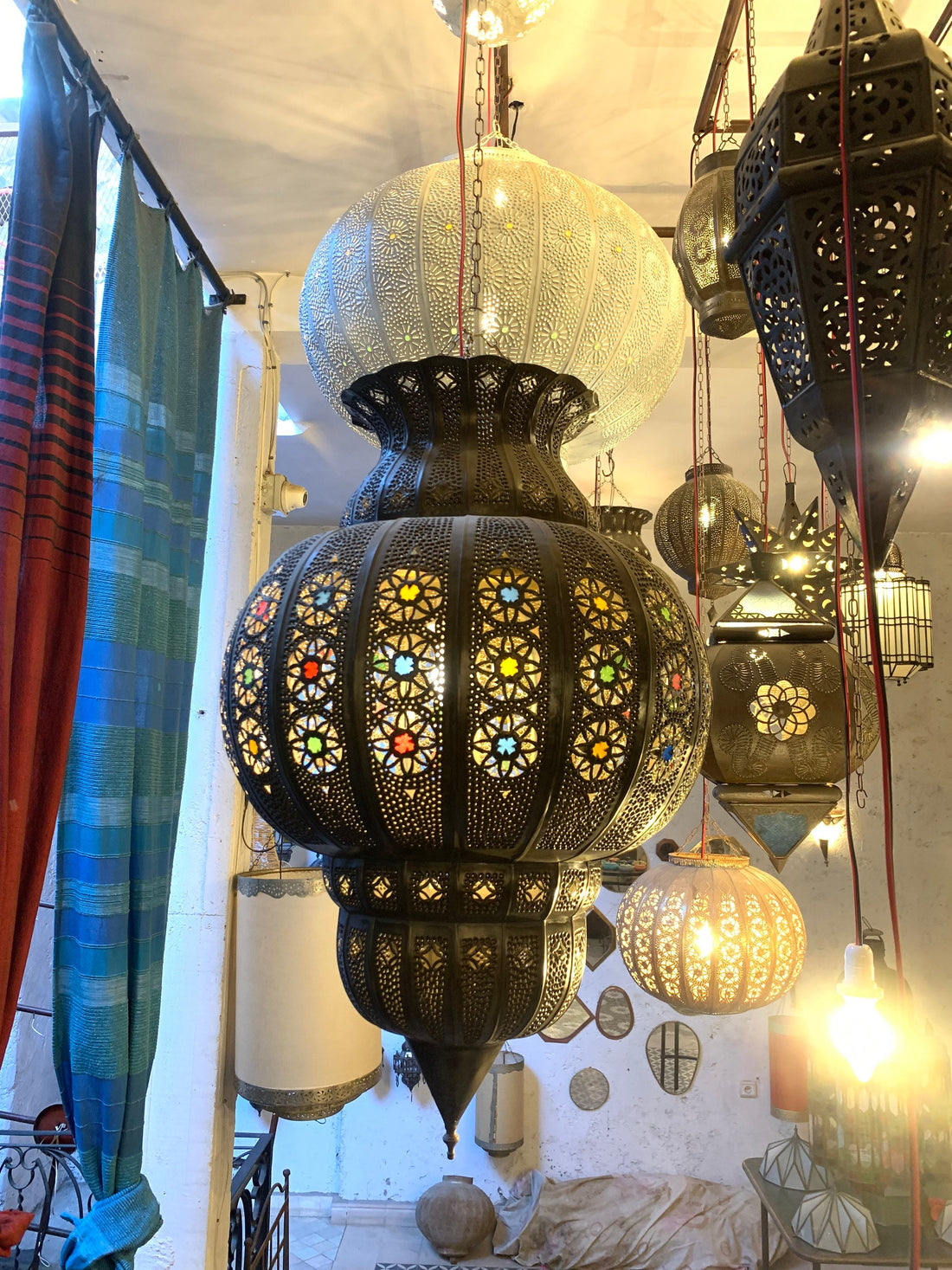 Moroccan Lantern Lamp ,pendant light,   Hanging Oriental Home Decor, ceiling lamp