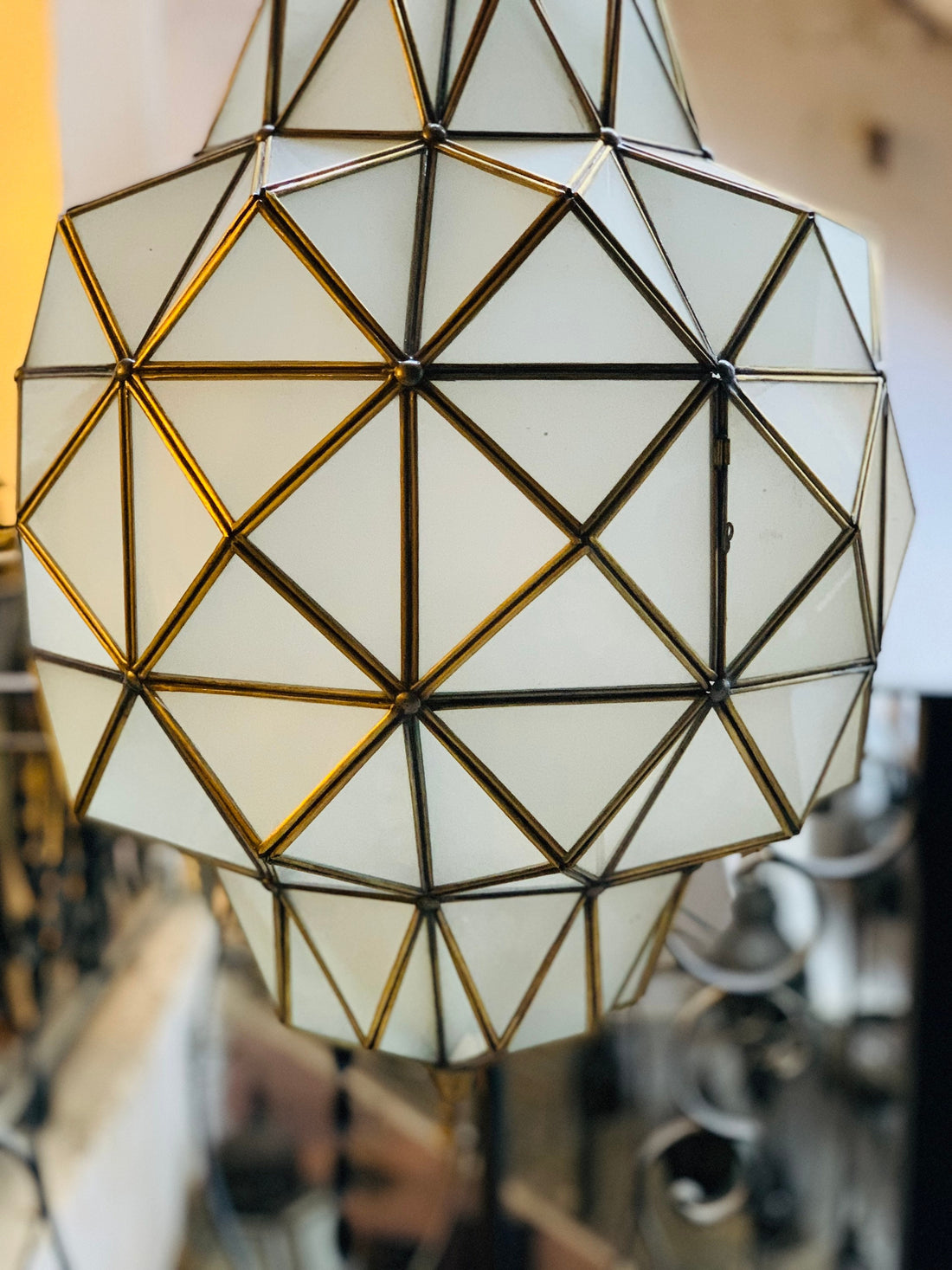 Moroccan pendant lights - Moroccan brass ceiling Fixtures, Handcrafted Hanging Moroccan Glass lamp