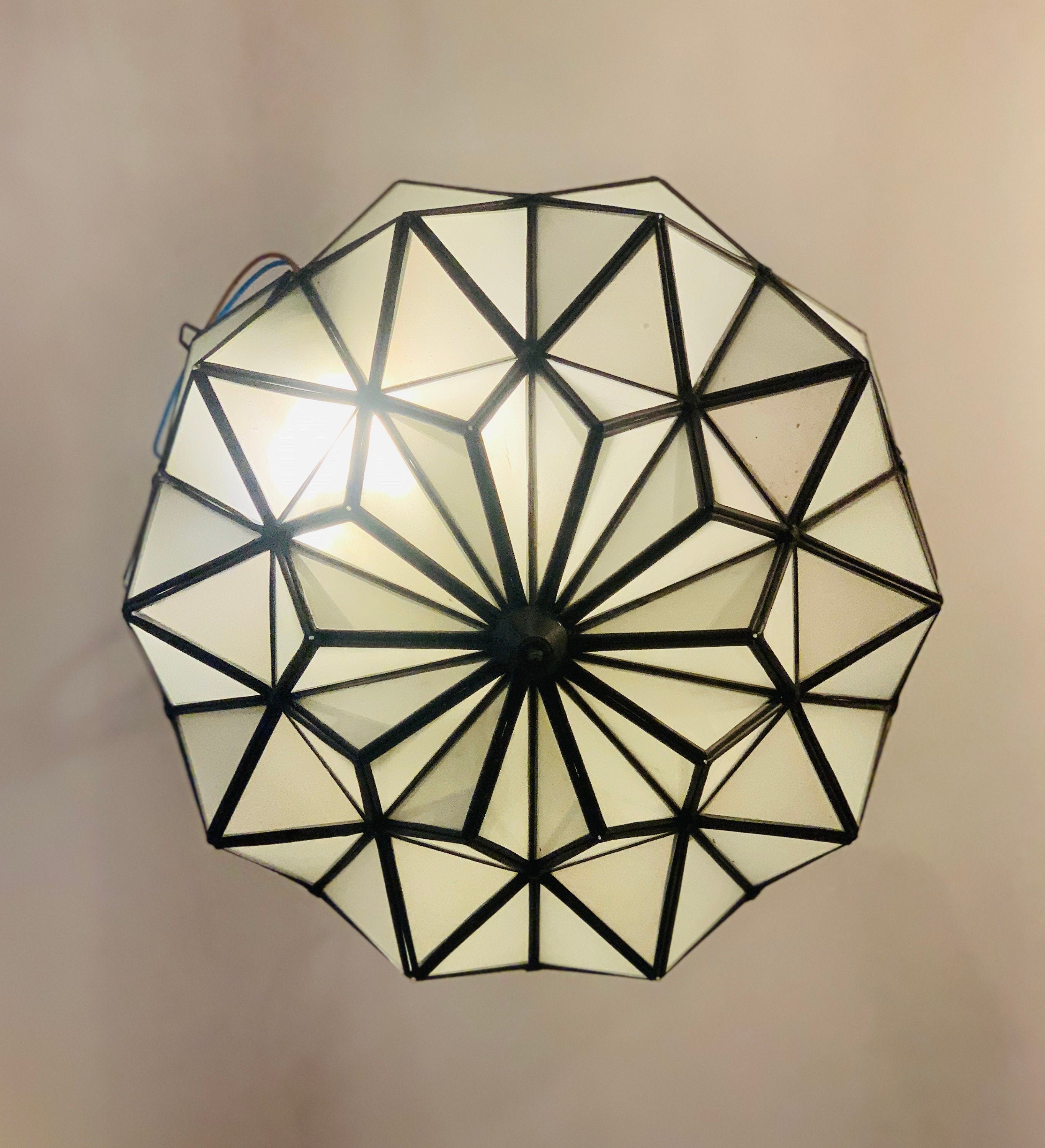 Moroccan glass pendant light, ceiling light, chandelier lighting,hanging lamp