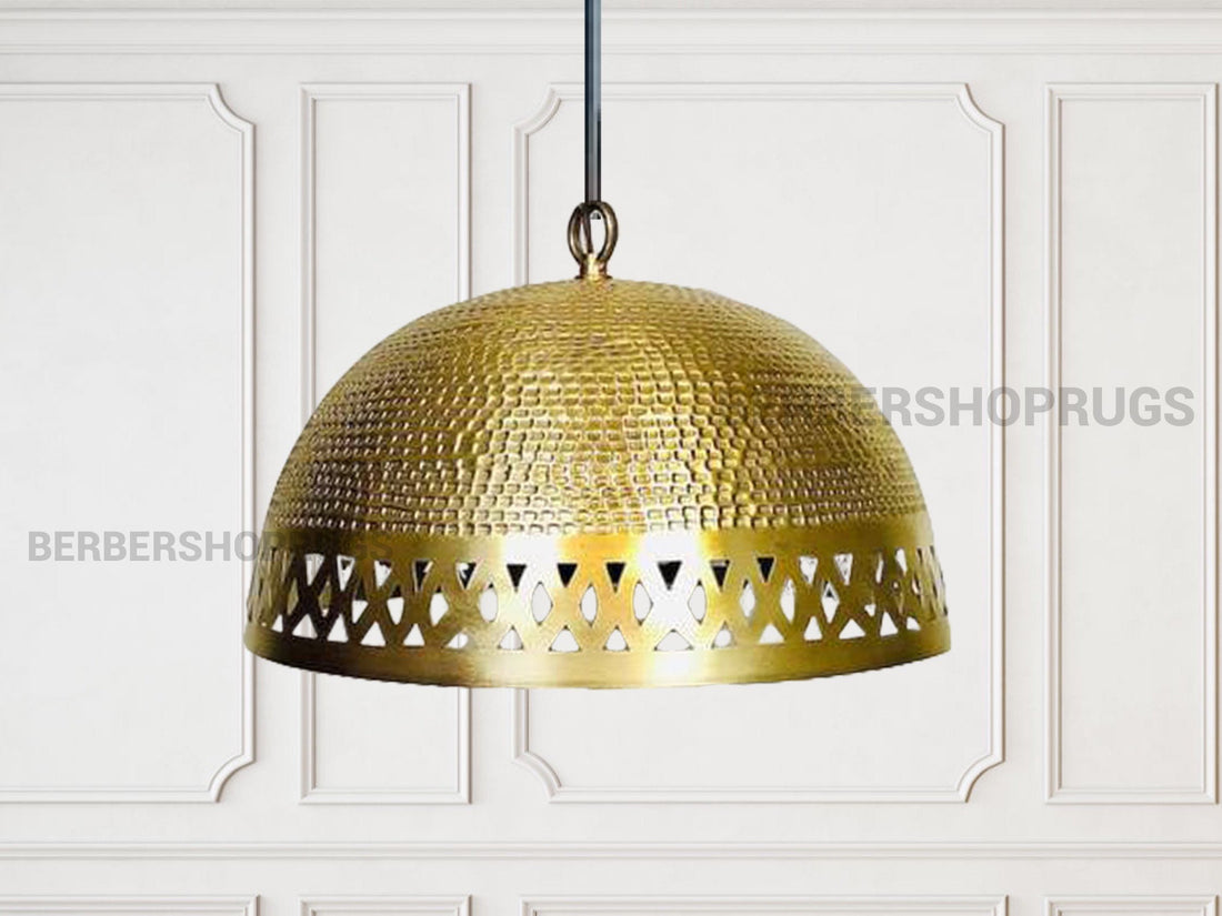 brass dome pendant light, Hanging Lamp , Lampshades Lighting, solid brass chandelier