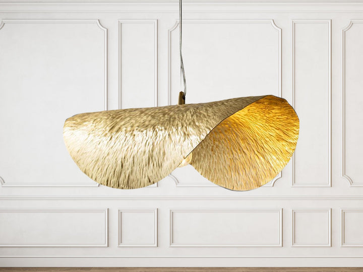 Brass ceiling light, hanging lamp , pendant light,Modern Leaf Shaped Pendant