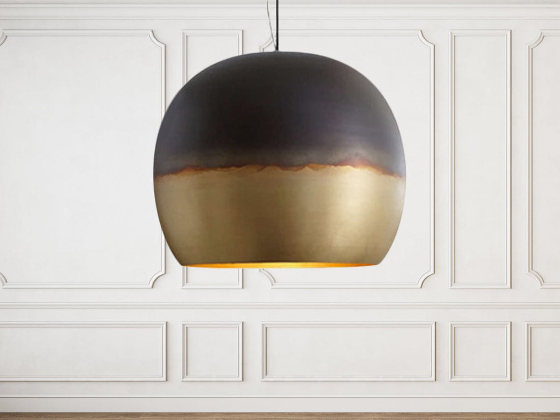 brass dome pendant light for kitchen island, chandelier lighting