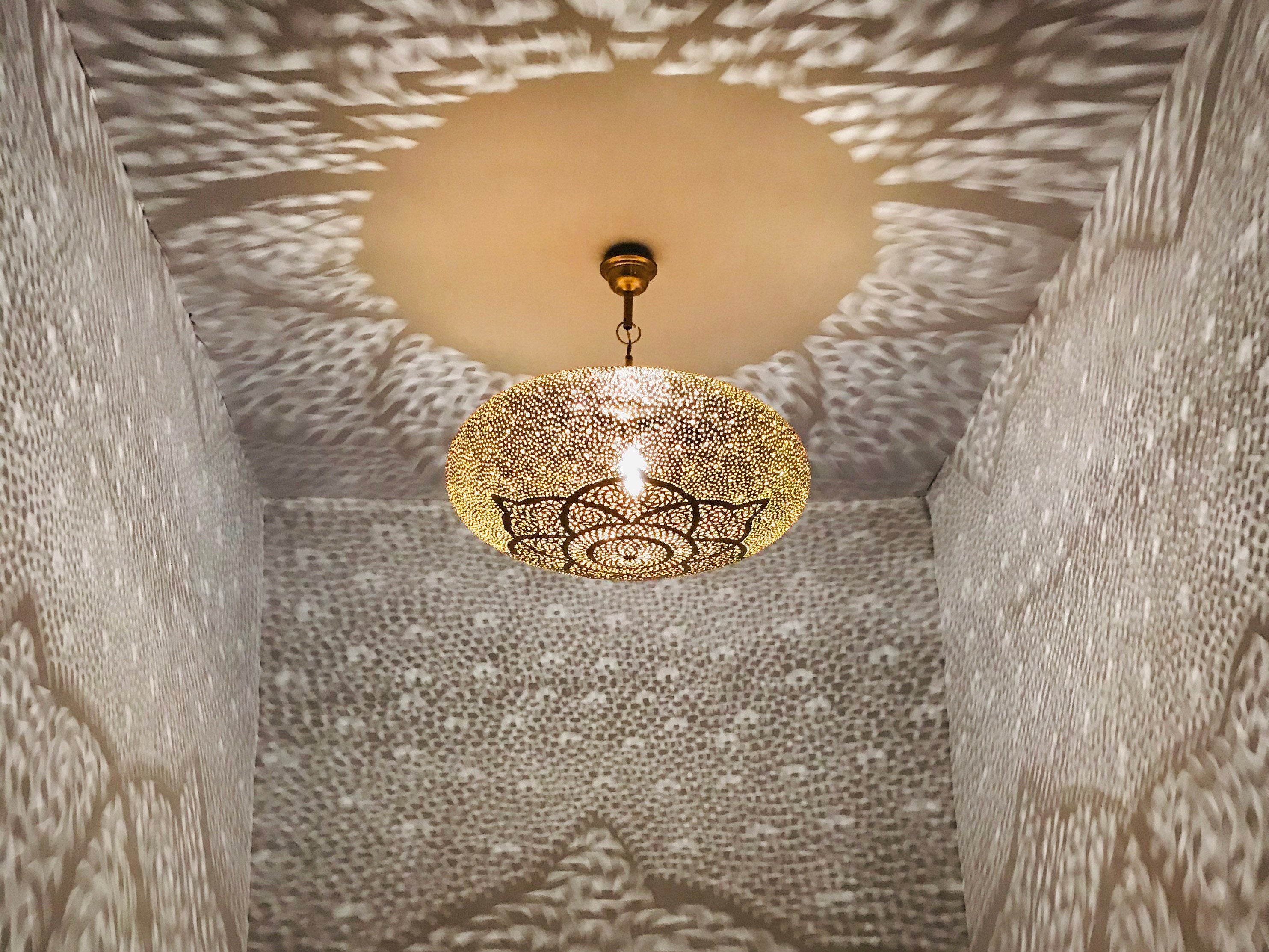 Moroccan pendant light, hanging lamp, lampshade lighting,Art Deco lamp