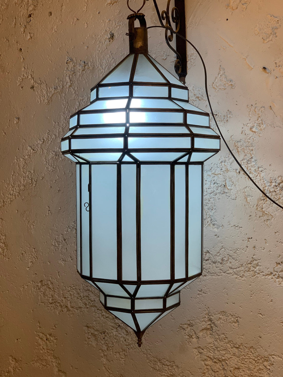 Moroccan Ceiling lights - Moroccan Pendant Fixtures - Handcrafted Hanging Moroccan Glass lamp