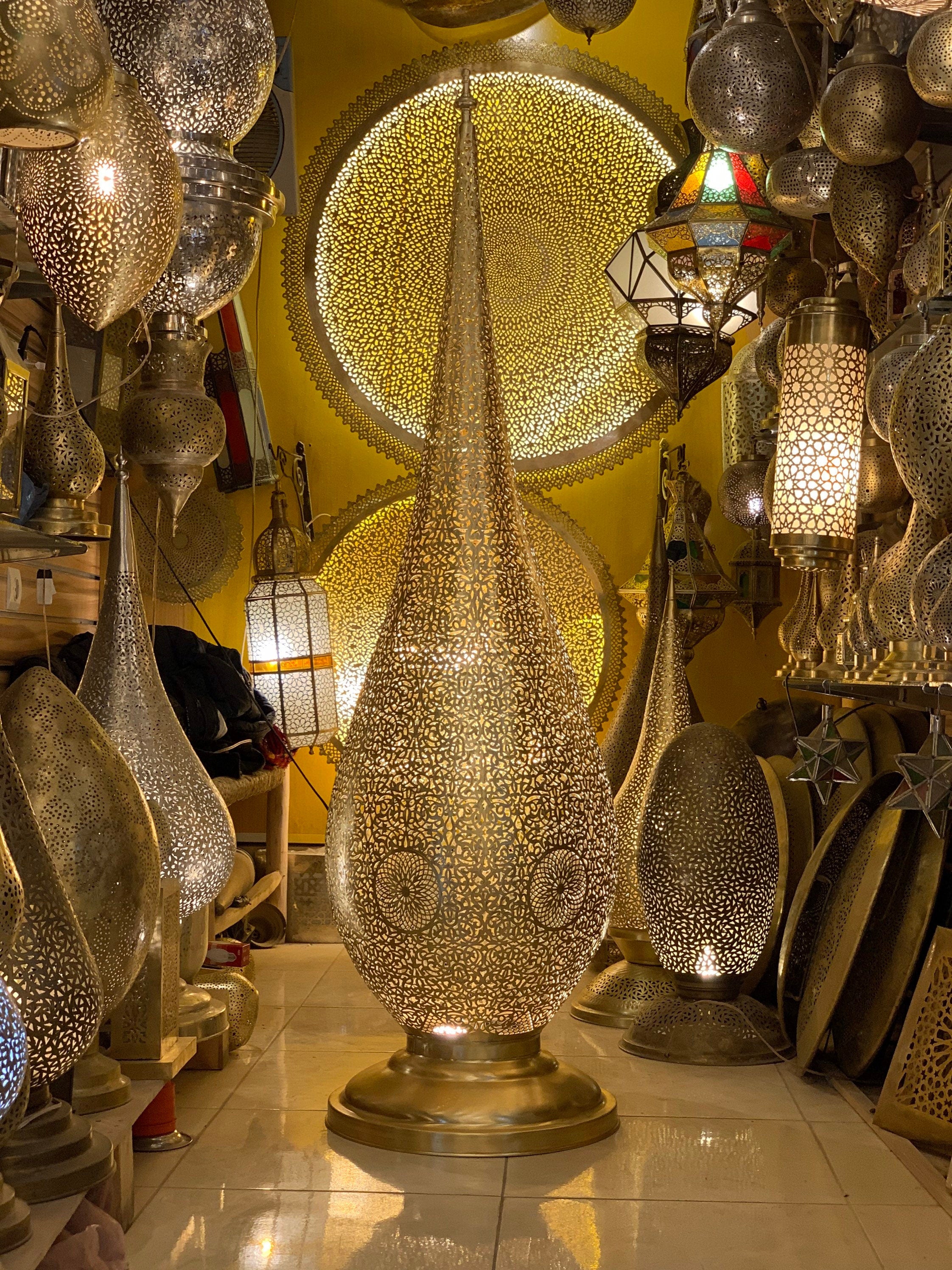 Moroccan floor lamp,standing lamp, Moroccan lighting,floor light, Art Deco light