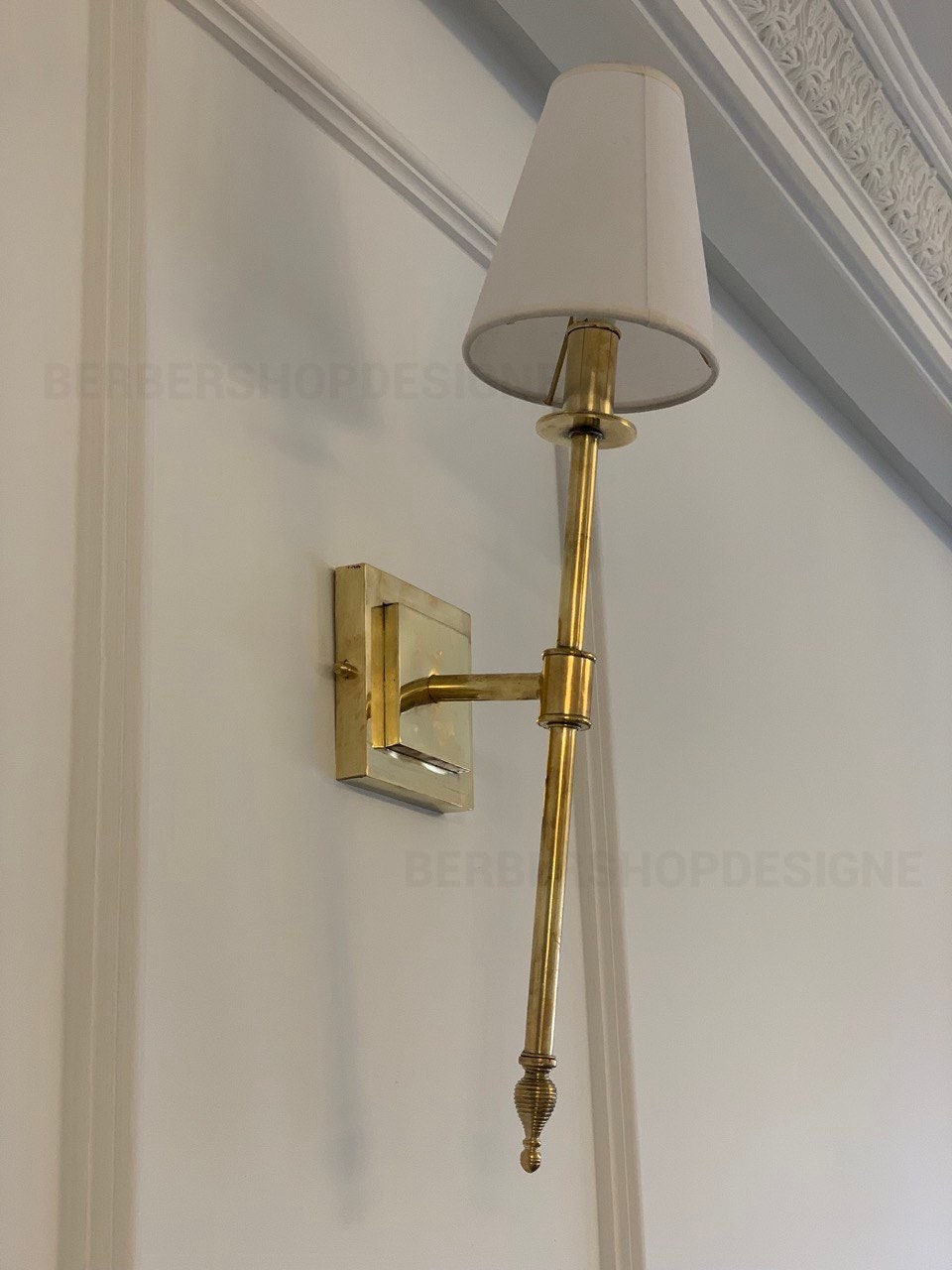 Set of 2 wall lighting ,Brass Wall Mounted Lamp shade Handmade Lighting, Home Decor Sconce