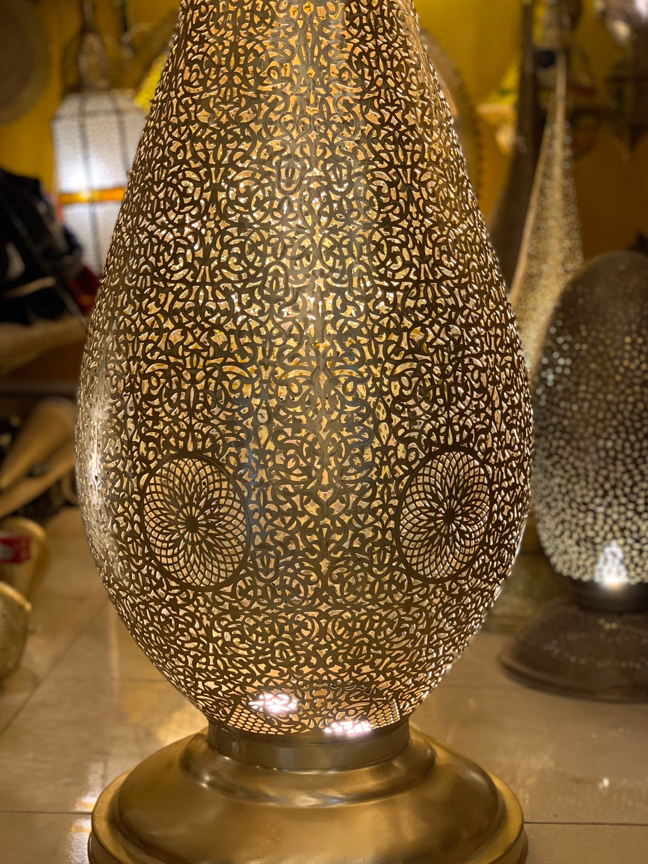 Moroccan floor lamp,standing lamp, Moroccan lighting,floor light, Art Deco light