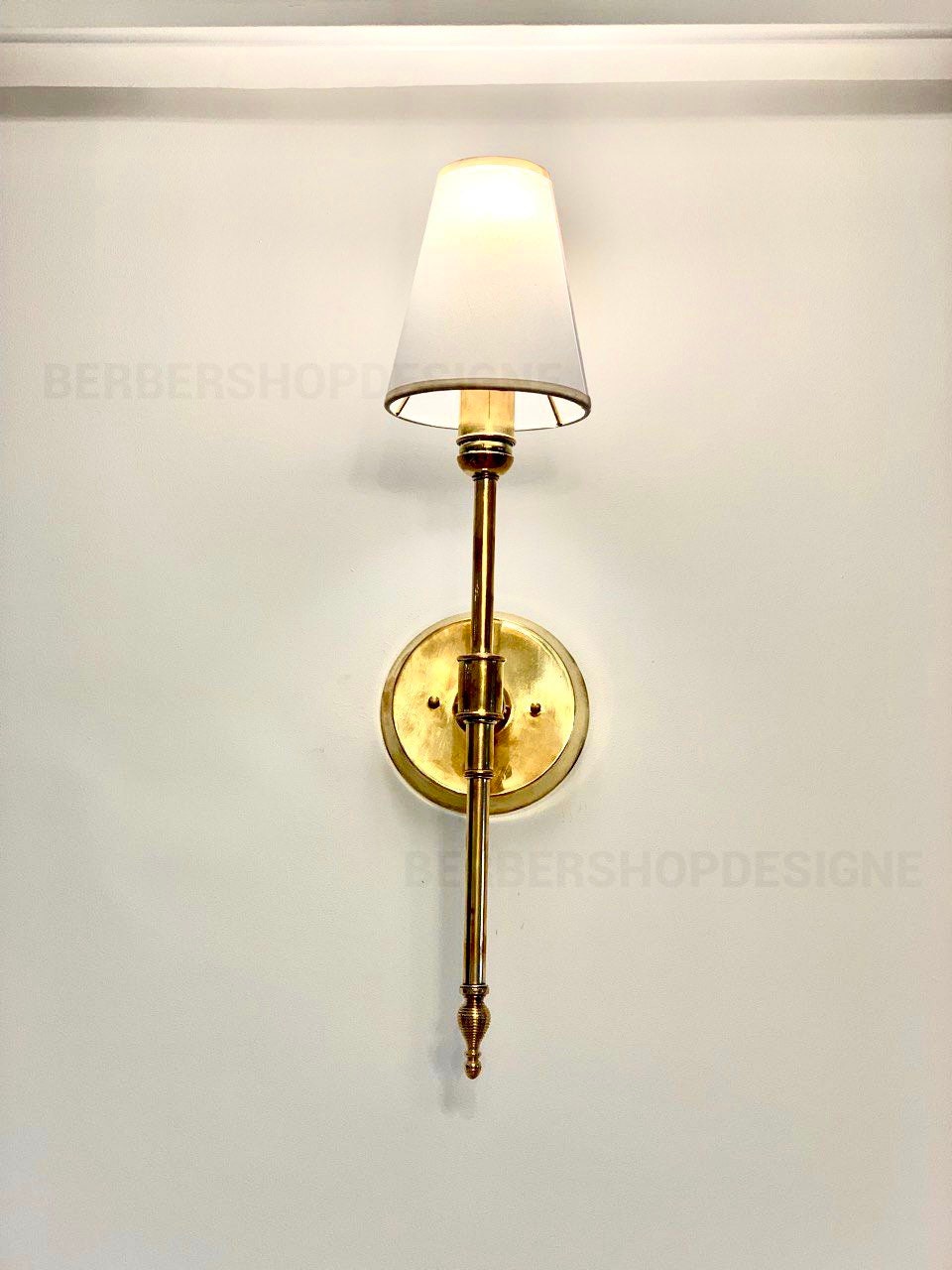 Rustic wall lighting ,Brass Wall Mounted Lamp shade Handmade Lighting, Home Decor Sconce