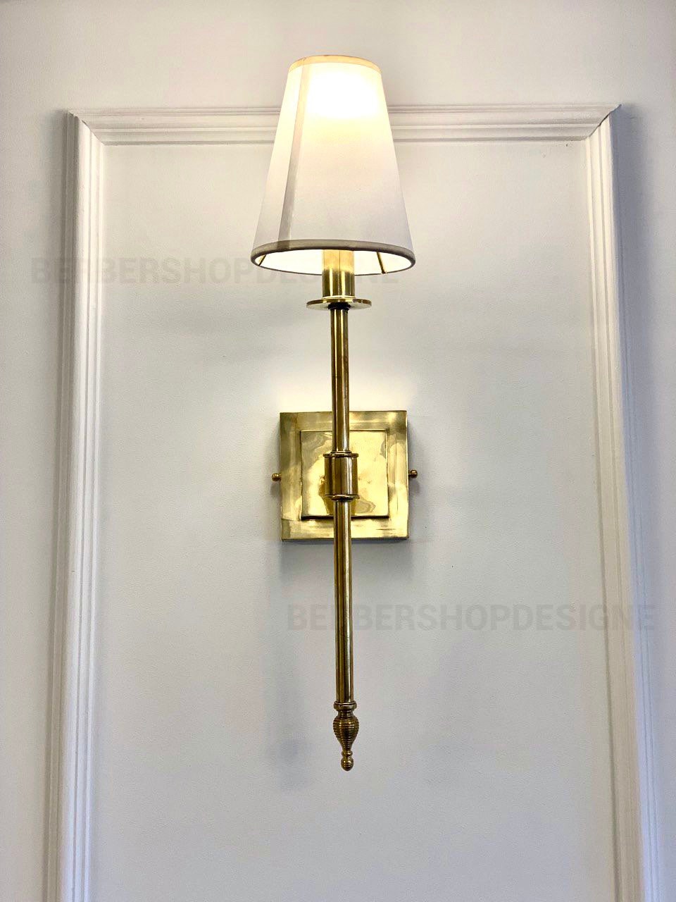 Set of 2 wall lighting ,Brass Wall Mounted Lamp shade Handmade Lighting, Home Decor Sconce