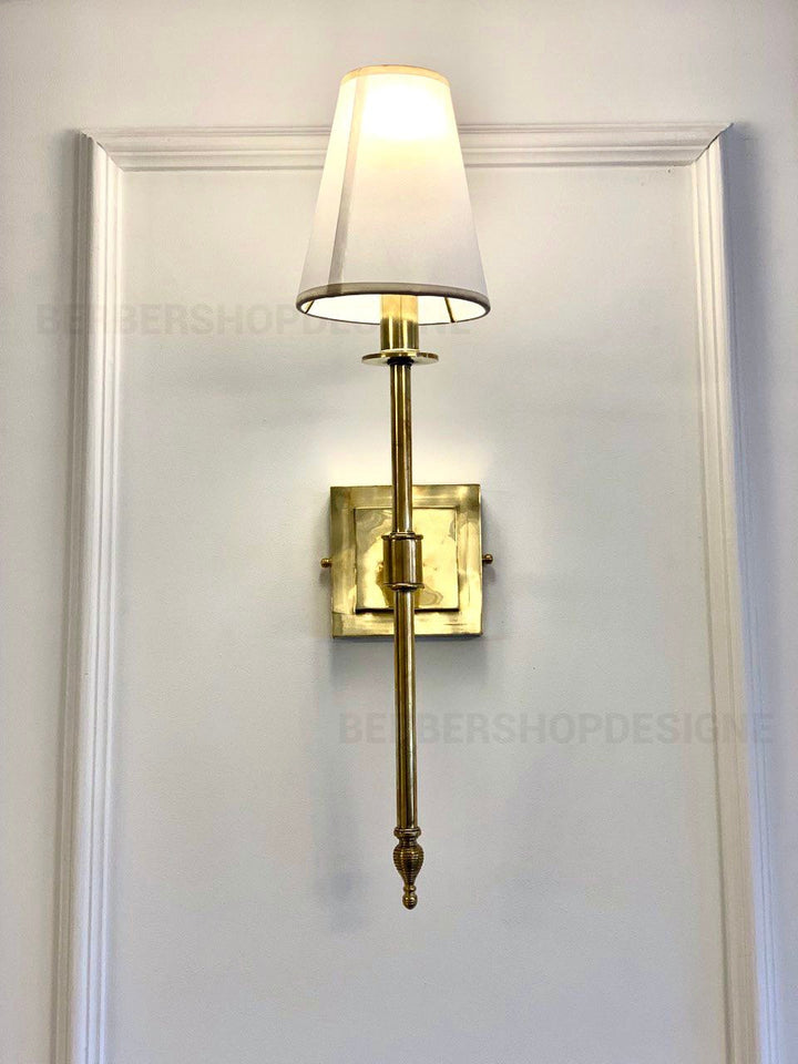 Set of 2 wall lighting ,Brass Wall Mounted Lamp shade Handmade Lighting, Home Decor Sconce