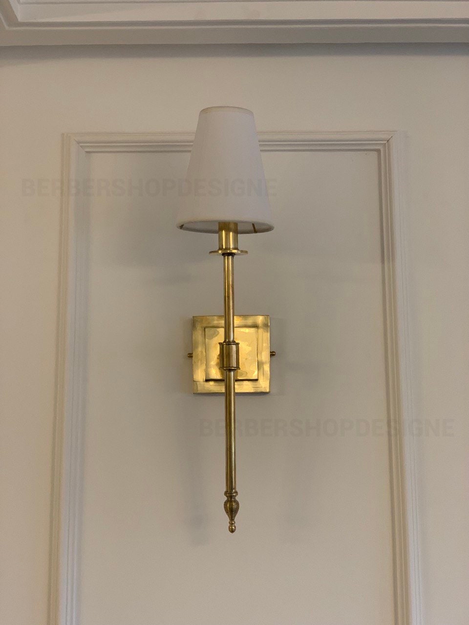 Set of 2 wall lighting ,Brass Wall Mounted Lamp shade Handmade Lighting, Home Decor Sconce