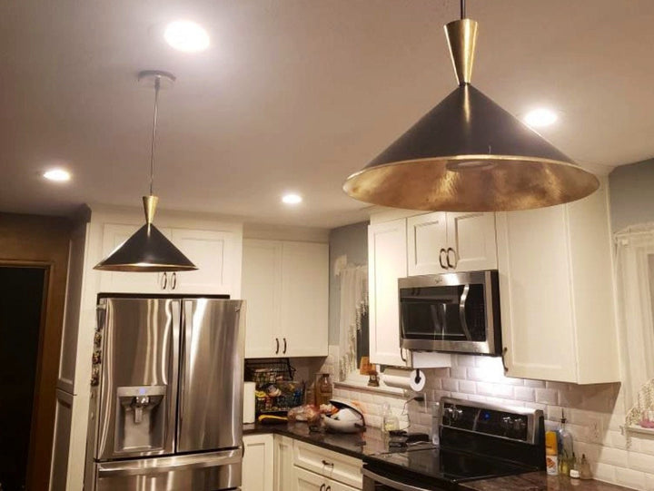 kitchen island light, brass dome pendant light, Hanging Lamp , art Decor lamp