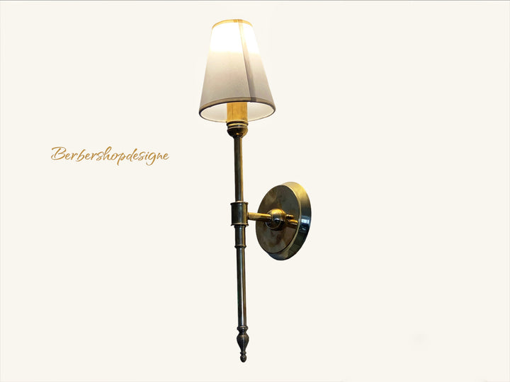 Rustic wall lighting ,Brass Wall Mounted Lamp shade Handmade Lighting, Home Decor Sconce