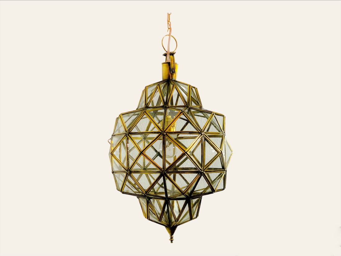 Moroccan Ceiling light,  Moroccan Pendant Fixture , Handcrafted Hanging Moroccan Glass lamp