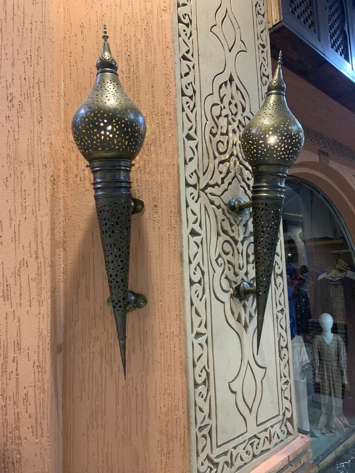 Set of 2 wall lamp , Wall light, brass wall sconce, Moroccan wall light