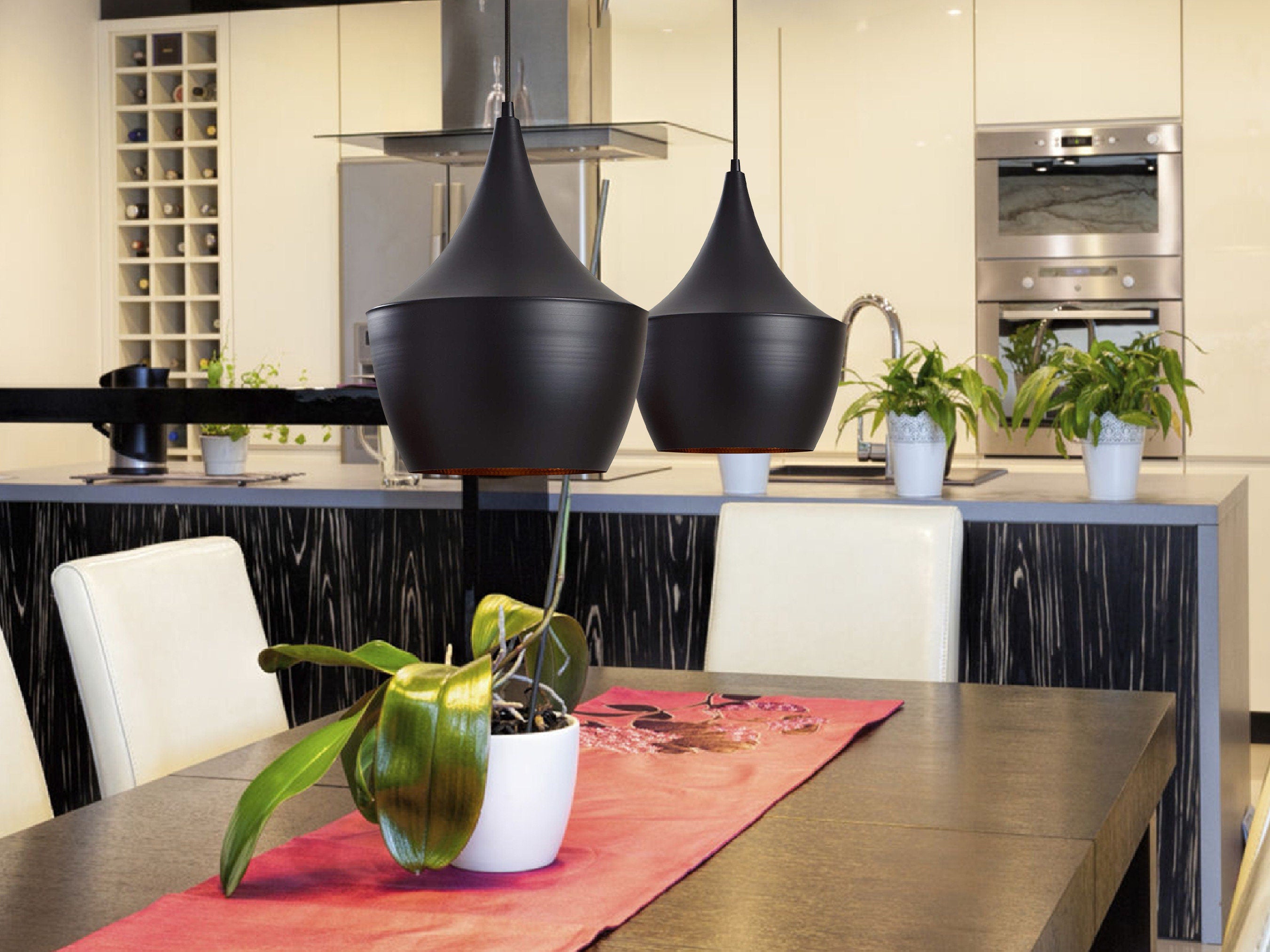 Black pendant light, Hanging Lamp , Lampshades Lighting, art Decor lamp