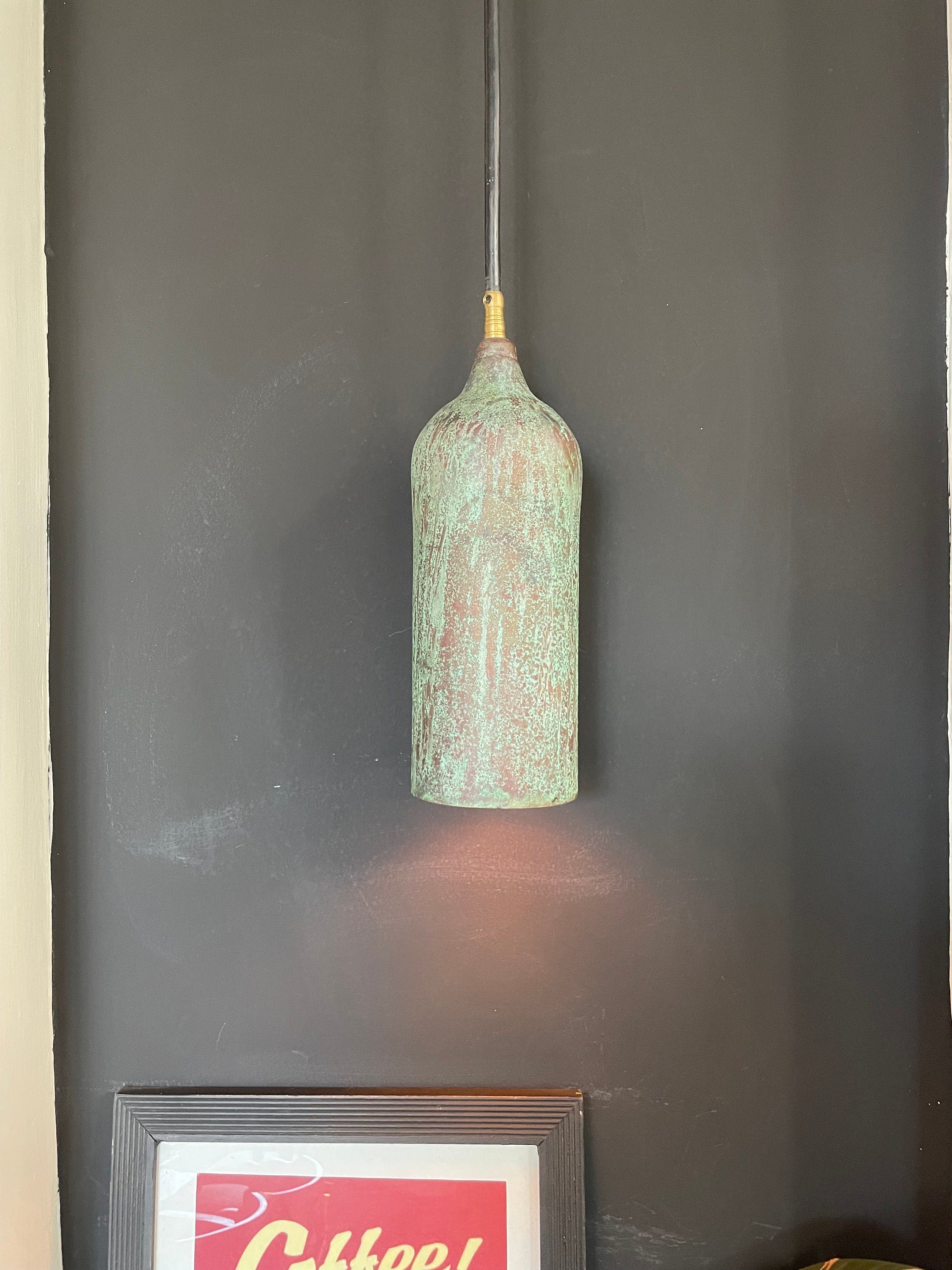 brass dome pendant light, Hanging Lamp , kitchen island light , art Deco lamp