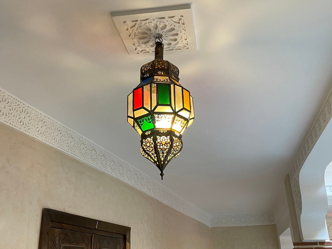 Glass pendant light , colorful lamp, ceiling light, hanging lamp