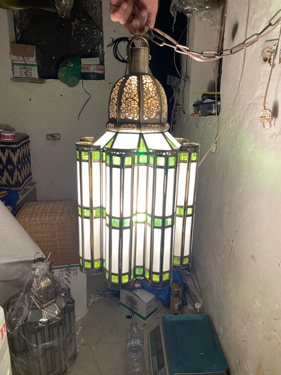 Moroccan brass floor lamp ,table lamp, standing lamp. Moroccan lantern