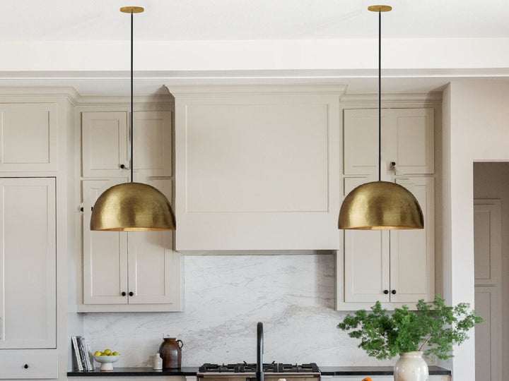 Handcrafted Moroccan Pendant Light – Oxidized Copper Lighting Fixture for Kitchen or Living Room