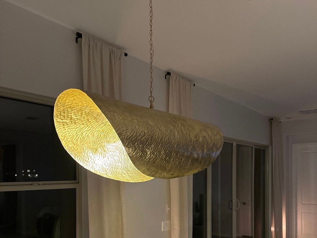 Brass ceiling light, hanging lamp , pendant light,Modern Leaf Shaped Pendant