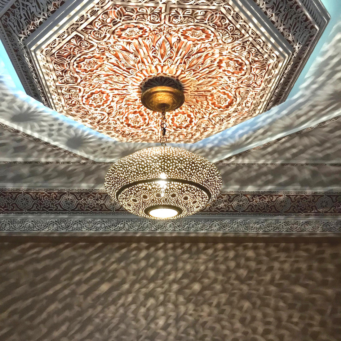 Moroccan pendant light, chandelier lighting , light fixture, ceiling light